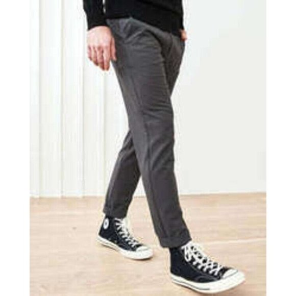 Quince Men's Recycled Comfort Tech Chino Pants Slim Fit Charcoal Gray 32x34 NWT - Picture 6 of 7